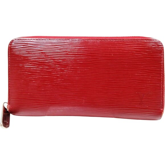 (L3) Authentic Louis Vuitton Wallet Long Red Epi Leather Luxury Vintage Designer - Picture 1 of 10